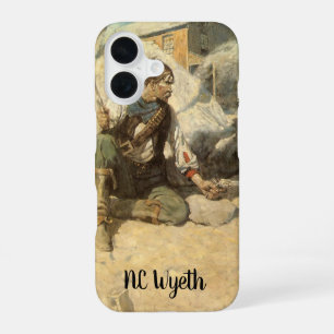 Vintage Western Cowboys, Hopalong by NC Wyeth iPhone 16 Case