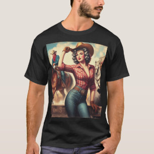 Vintage Western Cowgirl T-Shirt