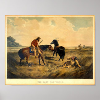 Vintage Western Image The Last War Whoop Poster