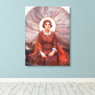 Vintage Western, Madonna of the Prairie by Koerner Canvas Print