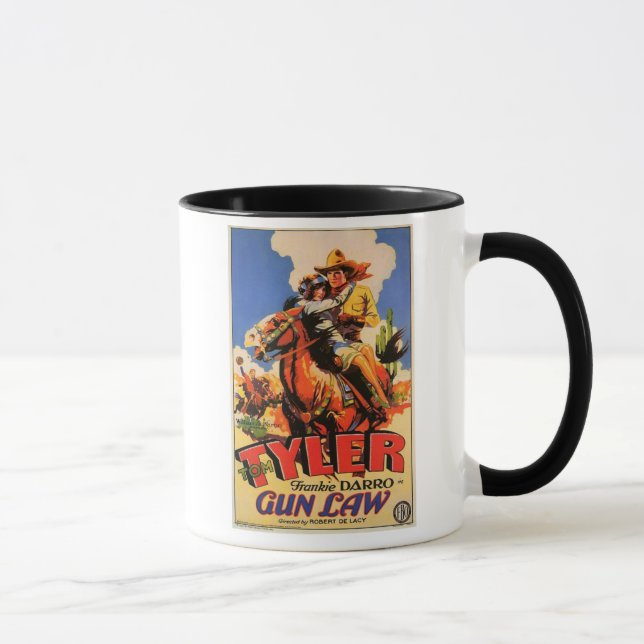 Vintage Western Movie Poster Mug 'Gun Law' (Right)