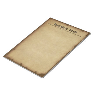 Vintage Western Notepad