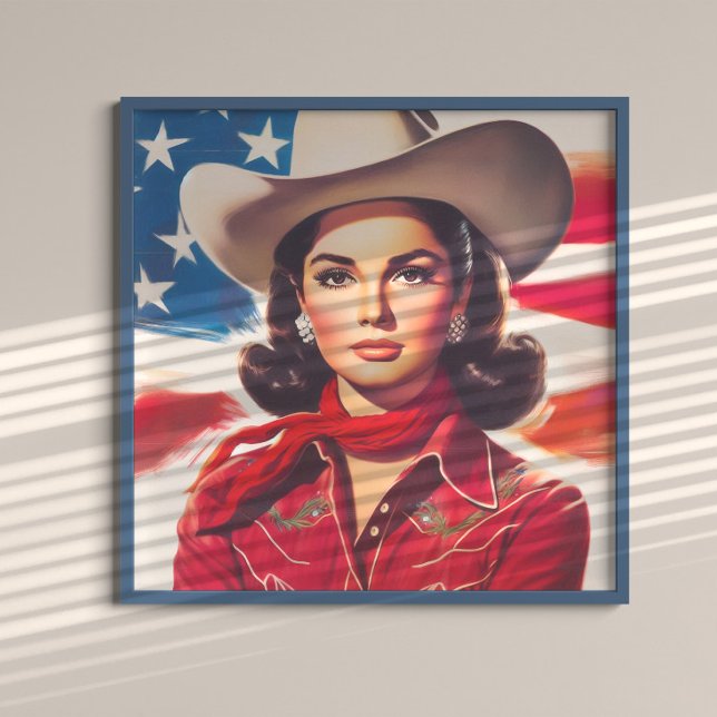 Vintage Western Pin-up Poster (Creator Uploaded)