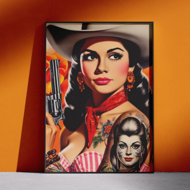 Vintage Western Pin-up Poster (Creator Uploaded)