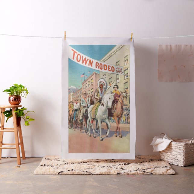 Vintage Western Rodeo Parade - Lg Print Fabric (In Situ)