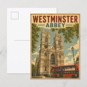 Vintage Westminster Abbey London gifts & souvenirs Postcard