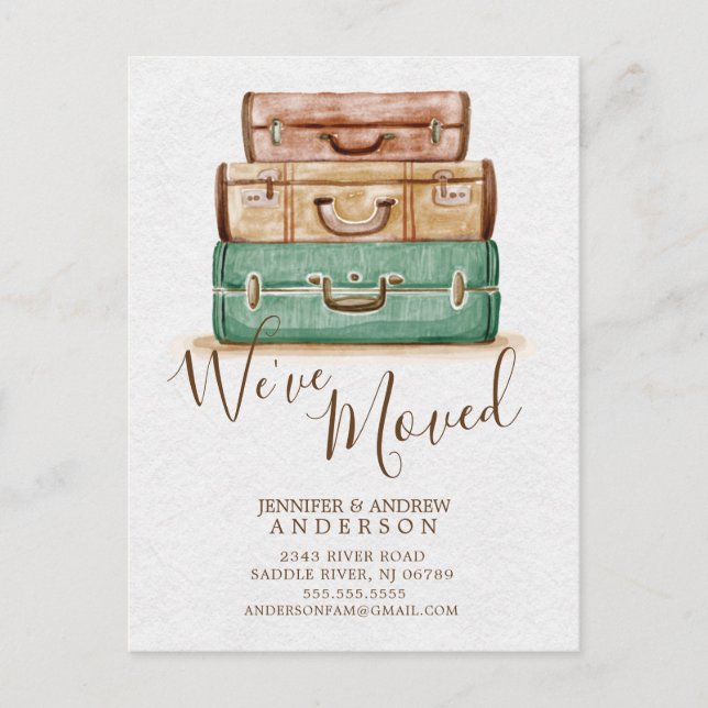 Vintage  We've Moved Moving Announcement Post Card (Front)