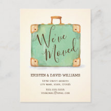 Vintage We've Moved Moving Announcement