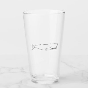 Vintage Whale Glass
