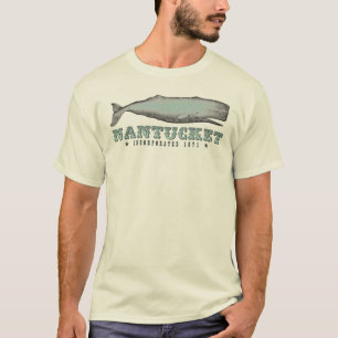 Vintage Whale Nantucket Massachusetts Inc 1671 T-Shirt