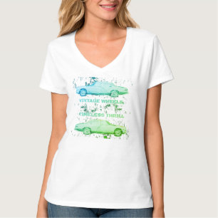 Vintage Wheel, Timeless Thrill – Retro Car & Motor T-Shirt