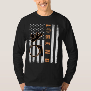 Vintage Whellie Handicap Wheelchair Basketball Poi T-Shirt