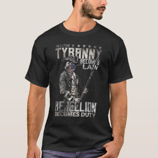 Vintage When Tyranny Becomes Law Rebellion Becomes T-Shirt