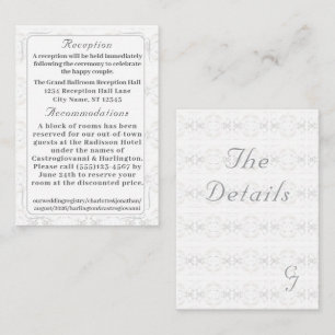 Vintage Whie Lace Catholic Enclosure Card