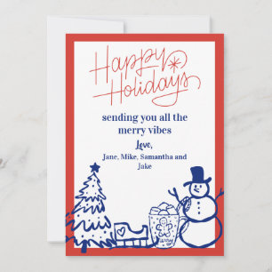 Vintage Whimsical Christmas Card