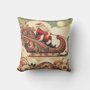 vintage/whimsical/santa/Christmas Cushion