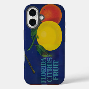 Vintage Whip Citrus Fruit Label iPhone 16 Case