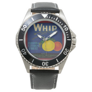 Vintage Whip Citrus Fruit Label  Watch