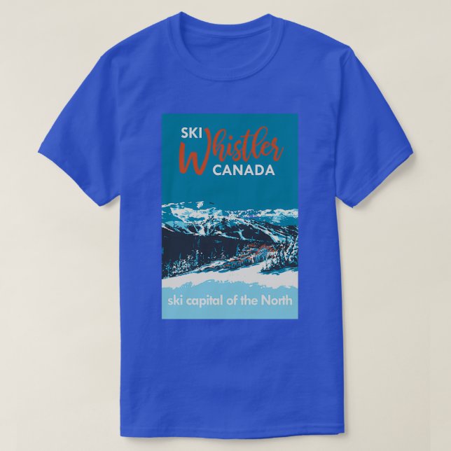Vintage Whistler Canada Ski T-Shirt (Design Front)