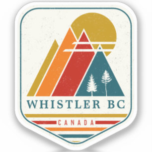 Vintage Whistler Canada Skiing Souvenir 1980s