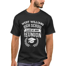 Vintage White and Black High School Reunion Shirt 