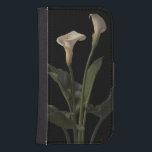 Vintage White Calla Lilies Samsung S4 Wallet Case<br><div class="desc">Historic lithograph from the collection of the Boston Public Library published by L. Prang & Co.  Image has been digitally restored and enhanced to former vibrancy.</div>