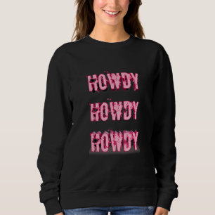 Vintage white howdy rodeo western country southern sweatshirt