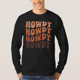 Vintage White Howdy Rodeo Western Country Southern T-Shirt