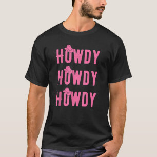 Vintage White Howdy Rodeo Western Country Southern T-Shirt