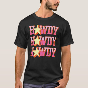 Vintage White Howdy Rodeo Western Country Southern T-Shirt