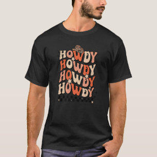 Vintage White Howdy Rodeo Western Country Southern T-Shirt