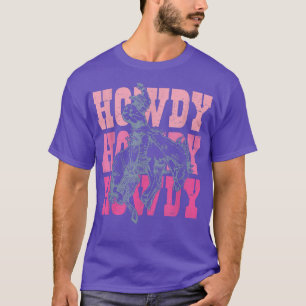 Vintage White Howdy Rodeo Western Country Southern T-Shirt