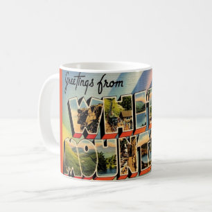 Vintage White Mountains of NH Mug