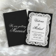 Vintage White Paper Lace Romantic Chic Wedding