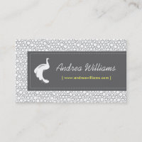 Vintage White Peacock Logo - Designer, Stylist