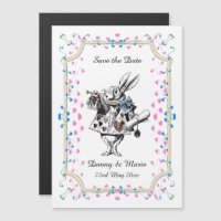 Vintage White Rabbit Alice in Wonderland Date