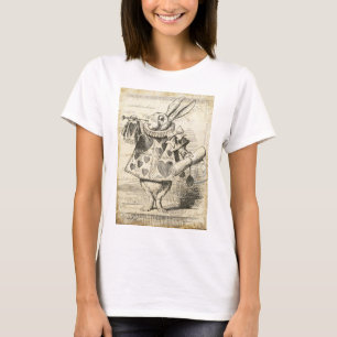 Vintage White Rabbit Alice in Wonderland T-Shirt