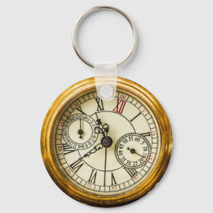 Vintage White Rabbit Ancient steampunk Watch Key Ring