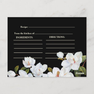 Vintage White Rose Bridal Shower Postcard