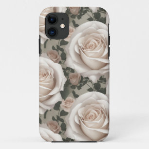 Vintage White Rose Phone Case