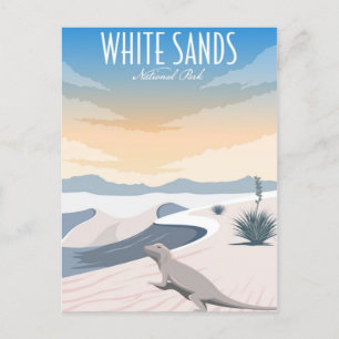 Vintage White Sands National Park New Mexico  Postcard