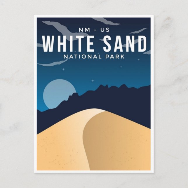 Vintage White Sands National Park New Mexico  Postcard (Front)