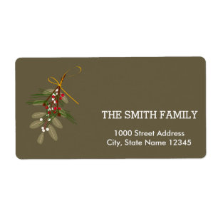 Vintage White Snow Christmas Tree Cherry Holiday