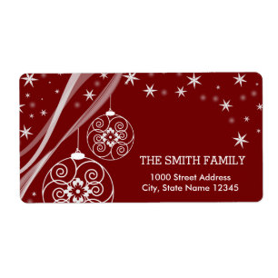 Vintage White Snow Glitter Christmas Ball Holiday