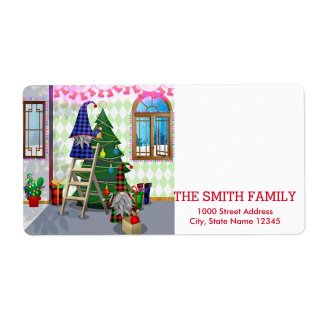 Vintage White Snow Glitter Christmas Holiday (Front)