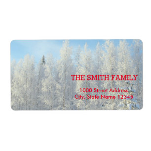 Vintage White Snow Glitter Christmas Holiday