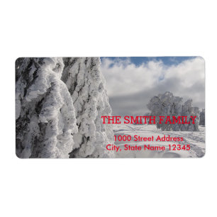 Vintage White Snow Glitter Christmas Holiday