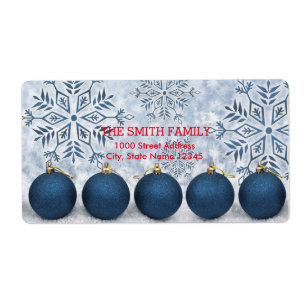 Vintage White Snow Glitter Christmas Holiday