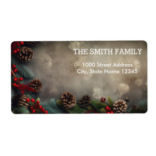 Vintage White Snow Glitter Christmas Tree Holiday