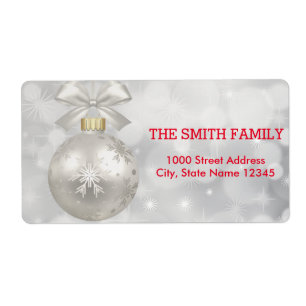 Vintage White Snow Glitter Christmas Tree Holiday